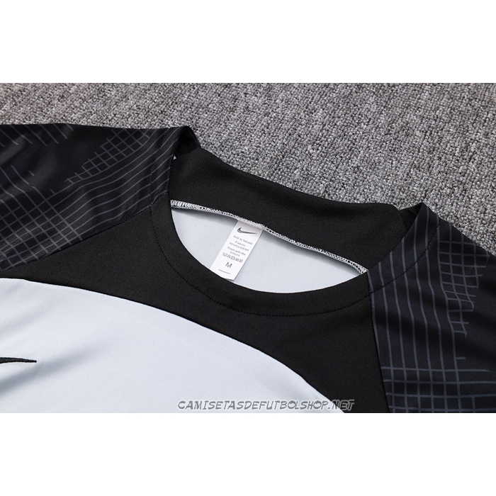Chandal del Barcelona 23-24 Manga Corta Gris - Pantalon Corto